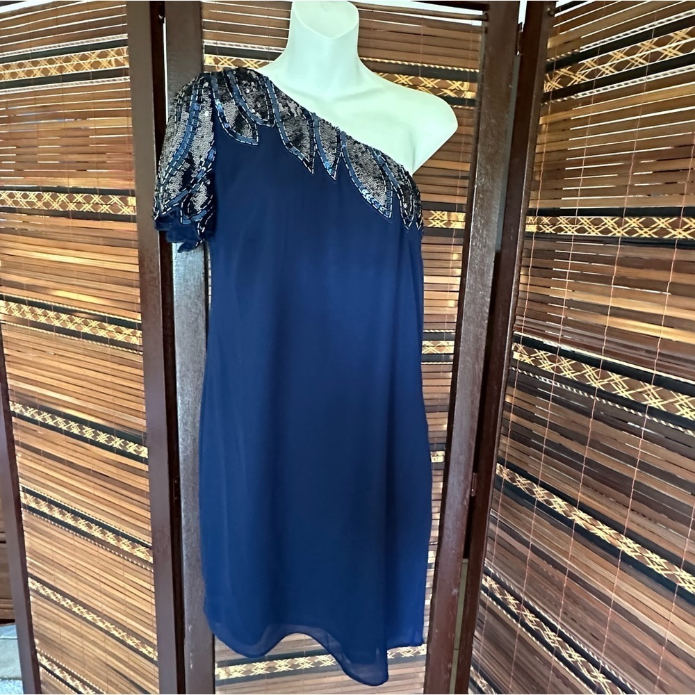 🌟3/$20🌟 Karlie Navy One Shoulder Dress